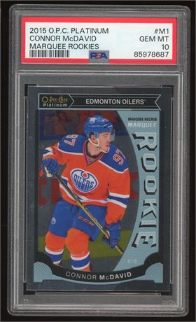 2015 O-Pee-Chee Platinum Connor McDavid Marquee Rookies PSA 10 GEM MINT