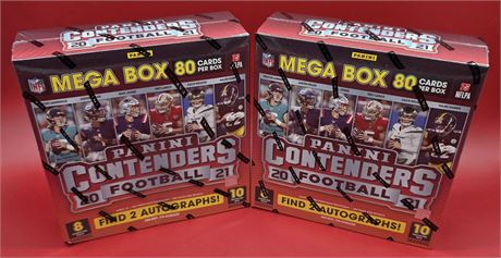 2021 Panini Contenders Football Fanatics Exclusive Sealed Mega Box Lot (2)