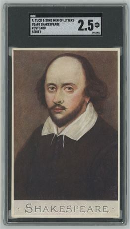 R. Tuck & Sons Men of Letters #2698 Shakespeare Postcard Series 1