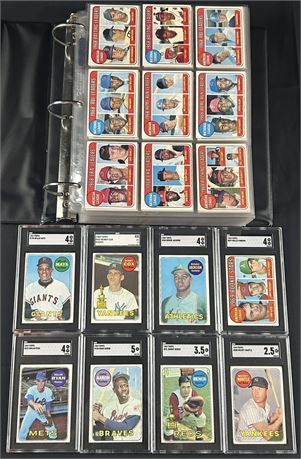 1969 Topps Baseball Complete Set (1-664) VG+ Avg