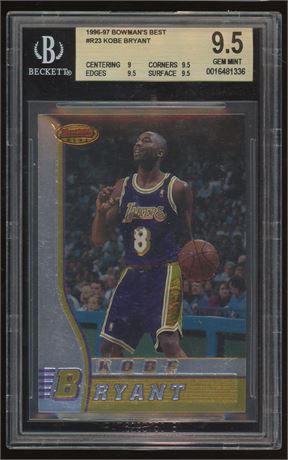 1996-97 Bowman's Best Kobe Bryant RC BGS 9.5 GEM MINT