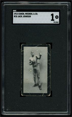 1912 Cohen, Weenen, & Co #18 Jack Johnson SGC 1 POOR