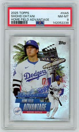 2025 Topps Shohei Ohtani Home Field Advantage PSA 8 NMMT