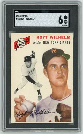1954 Topps #36 Hoyt Wilhelm SGC 6 EXMT