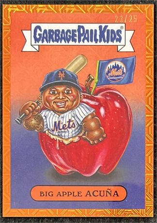 2024 Bowman Chrome Garbage Pail Kids Luisangel Acuna RC Orange Mojo Ref 23/25