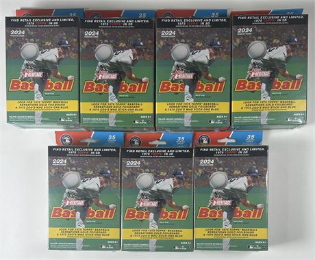 2024 Topps Heritage Baseball Hanger Box Factory Sealed Lot (7)