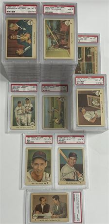 1959 Fleer Ted Williams PSA Graded Set (1-80) AVG Grade 8.76 w/ 62 PSA 9's READ