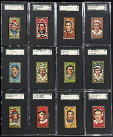 (12) T205 SGC Graded Lot AUTHENTIC to FAIR Mostly SGC 1