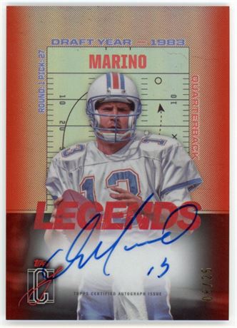 2025 Topps Dan Marino 6/25 Legends of Their Class Autograph