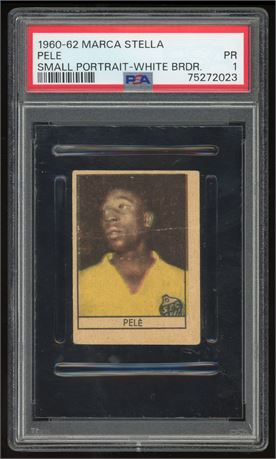 1960-1962 Marca Stella Pele Small Portrait White Border PSA 1 POOR
