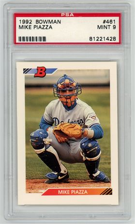 1992 Bowman #461 Mike Piazza RC PSA 9 MINT