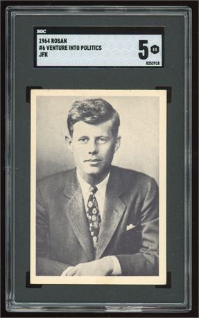 1964 Rosan #6 John F. Kennedy Venture Into Politics SGC 5 EX