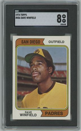 1974 Topps #456 Dave Winfield RC SGC 8 NMMT