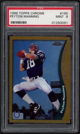 1998 Topps Chrome #165 Peyton Manning RC PSA 9