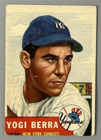 1953 Topps #104 Yogi Berra Low Grade