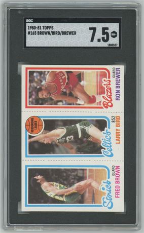 1980-81 Topps #165 Larry Bird SGC 7.5 NM+
