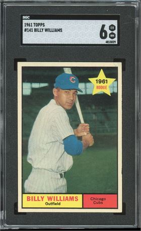 1961 Topps #141 Billy Williams RC SGC 6 EXMT