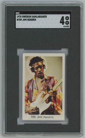 1978 Swedish Samlarsaker #709 Jimi Hendrix SGC 4 VGEX