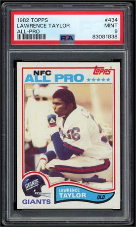 1982 Topps #434 Lawrence Taylor RC All-Pro RC PSA 9