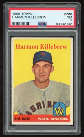 1958 Topps #288 Harmon Killebrew PSA 7 NM