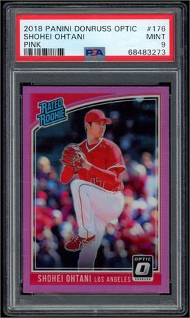 2018 Panini Donruss Optic #176 Shohei Ohtani RC Pink PSA 9