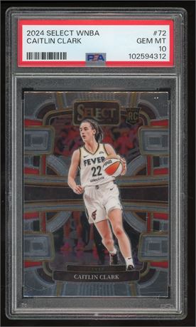 2024 Select WNBA #72 Caitlin Clark RC PSA 10 GEM MINT