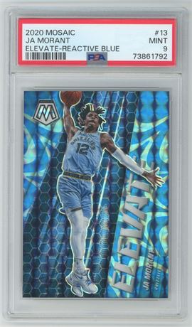 2020 Mosaic #13 Ja Morant Elevate-Reactive Blue 14/99 PSA 9 MINT