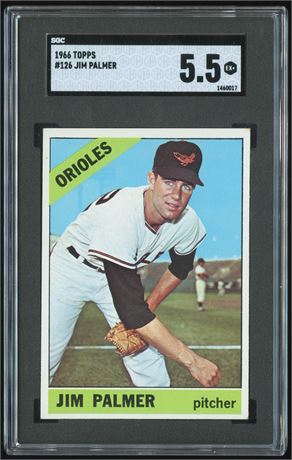 1966 Topps #126 Jim Palmer SGC 5.5 Ex+