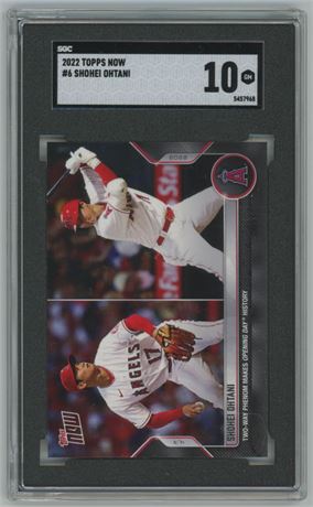 2022 Topps Now #6 Shohei Ohtani SGC 10 GEM MINT