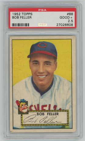 1952 Topps #88 Bob Feller PSA 2.5 Good+