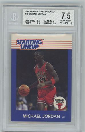 1988 Kenner Starting Lineup #40 Michael Jordan BGS 7.5 NM+