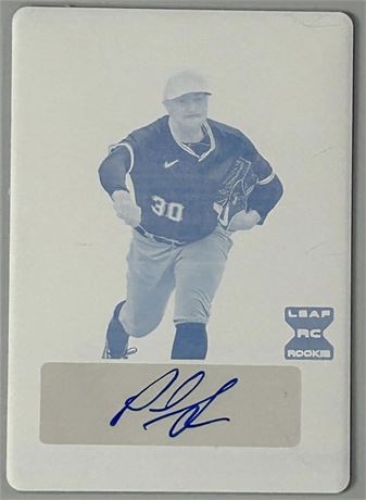 2023 Leaf Trinity Paul Skenes RC Cyan Printing Plate Auto 1/1