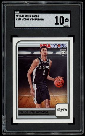 2023-24 Panini Hoops #277 Victor Wembanyama RC SGC 10