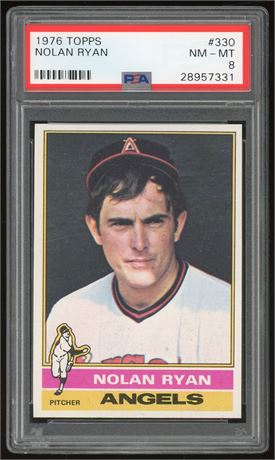 1976 Topps #330 Nolan Ryan PSA 8 NMMT Beauty