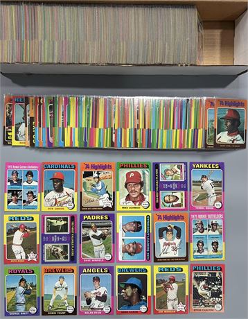 1975 Topps Complete Set (660/660) Beautiful NM Avg. Grading Potential (READ)