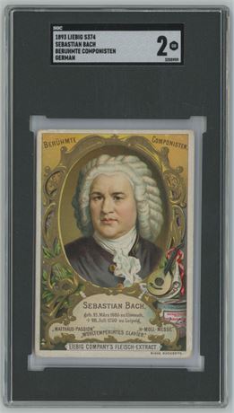1893 Liebig S374 Sebastian Bach Beruhmte Componisten German SGC 2 GOOD