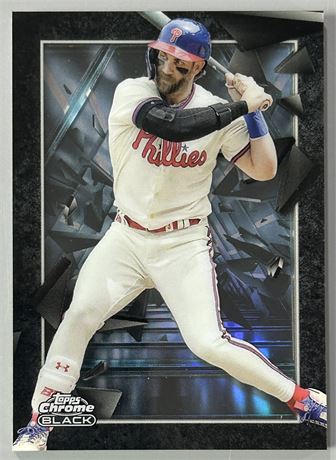 2024 Topps Chrome Black Bryce Harper Depth of Darkness
