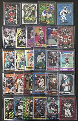 2022-2024 Football Star Lot (28) w/ 13 Numbered cards, Holos, Inserts