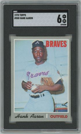 1970 Topps #500 Hank Aaron SGC 6 EXMT