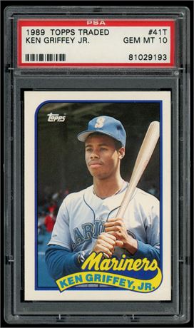 1989 Topps Traded #41T Ken Griffey Jr RC PSA 10 GEM MINT