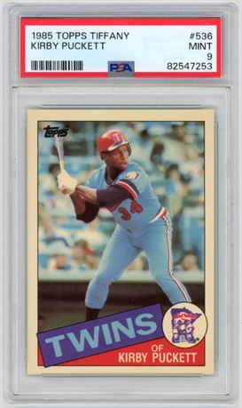 1985 Topps Tiffany #536 Kirby Puckett RC PSA 9 MINT