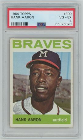 1964 Topps #300 Hank Aaron PSA 4 VGEX