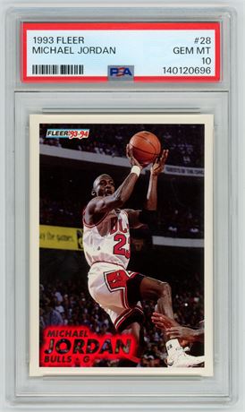 1993 Fleer #28 Michael Jordan PSA 10 GEM MINT