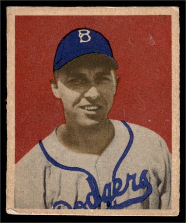 1949 Bowman #100 Gil Hodges RC Low Grade (Wrinkles On Back) READ