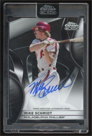 2025 Topps Chrome Black Mike Schmidt Auto Sealed