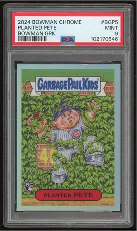 2024 Bowman Chrome Pete Crow-Armstrong Planted Pete RC Bowman GPK PSA 9 MINT