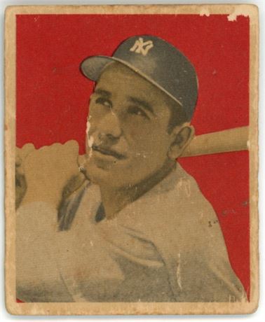 1949 Bowman #60 Yogi Berra Low Grade