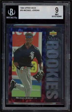 1994 Upper Deck #19 Michael Jordan Star Rookies BGS 9