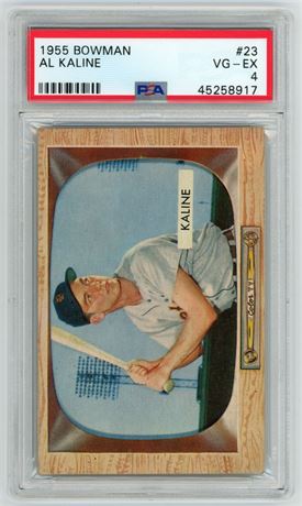 1955 Bowman #23 Al Kaline PSA 4 VGEX