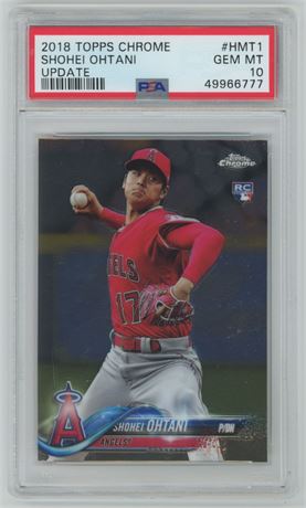 2018 Topps Chrome Update Shohei Ohtani RC PSA 10 GEM MINT